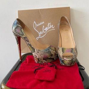 Christian Louboutin Python Pumps